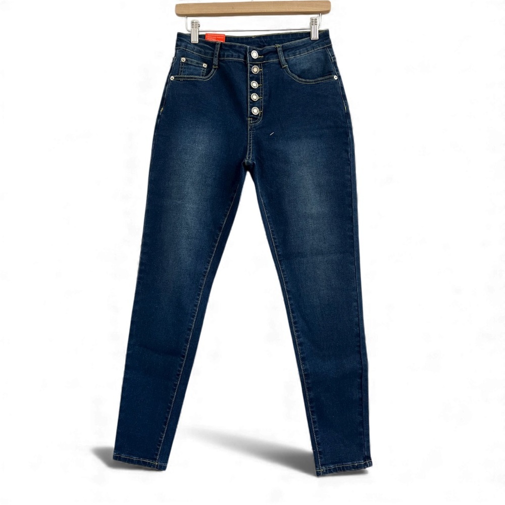 High Rise Dark Blue Women's Jeans